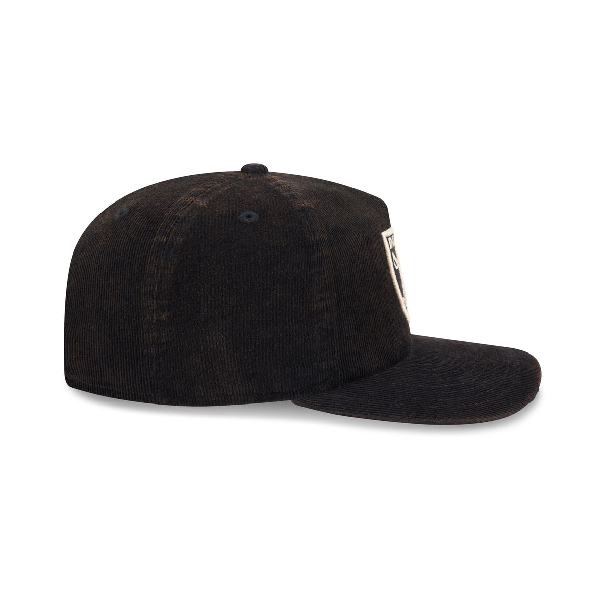 Las Vegas Raiders Washed Black Corduroy 19TWENTY Adjustable Hat