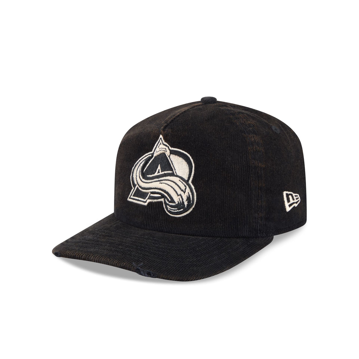 Colorado Avalanche Washed Black Corduroy 19TWENTY Adjustable Hat