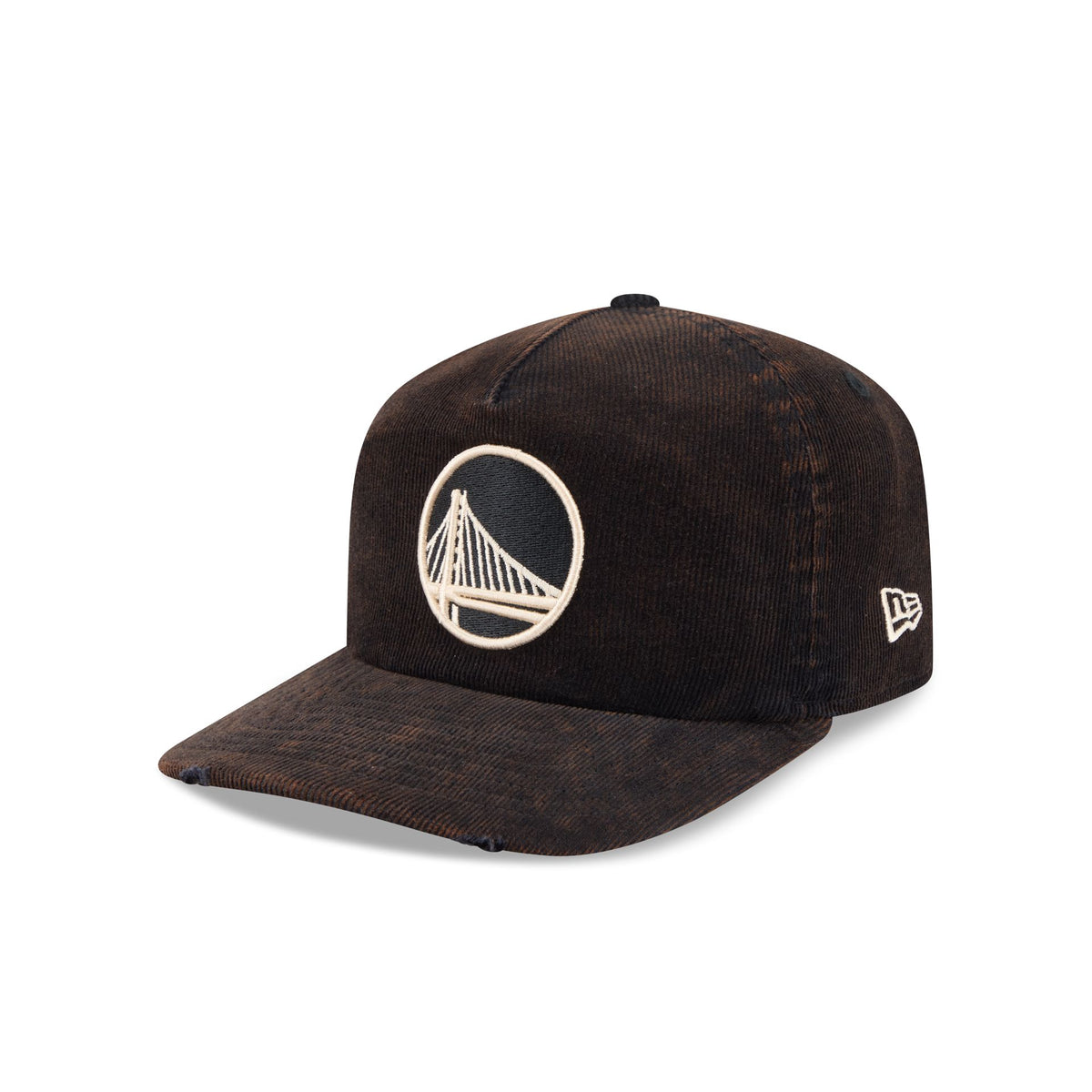 Golden State Warriors Washed Black Corduroy 19TWENTY Adjustable Hat