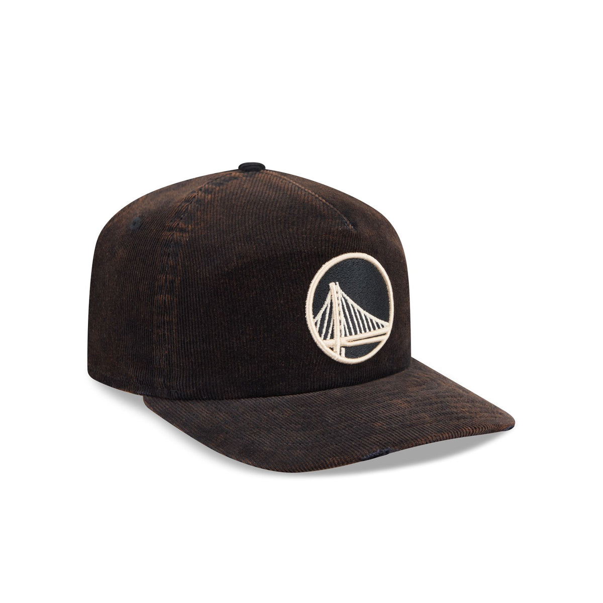 Golden State Warriors Washed Black Corduroy 19TWENTY Adjustable Hat