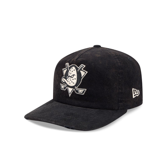 Anaheim Ducks Washed Black Corduroy 19TWENTY Adjustable Hat