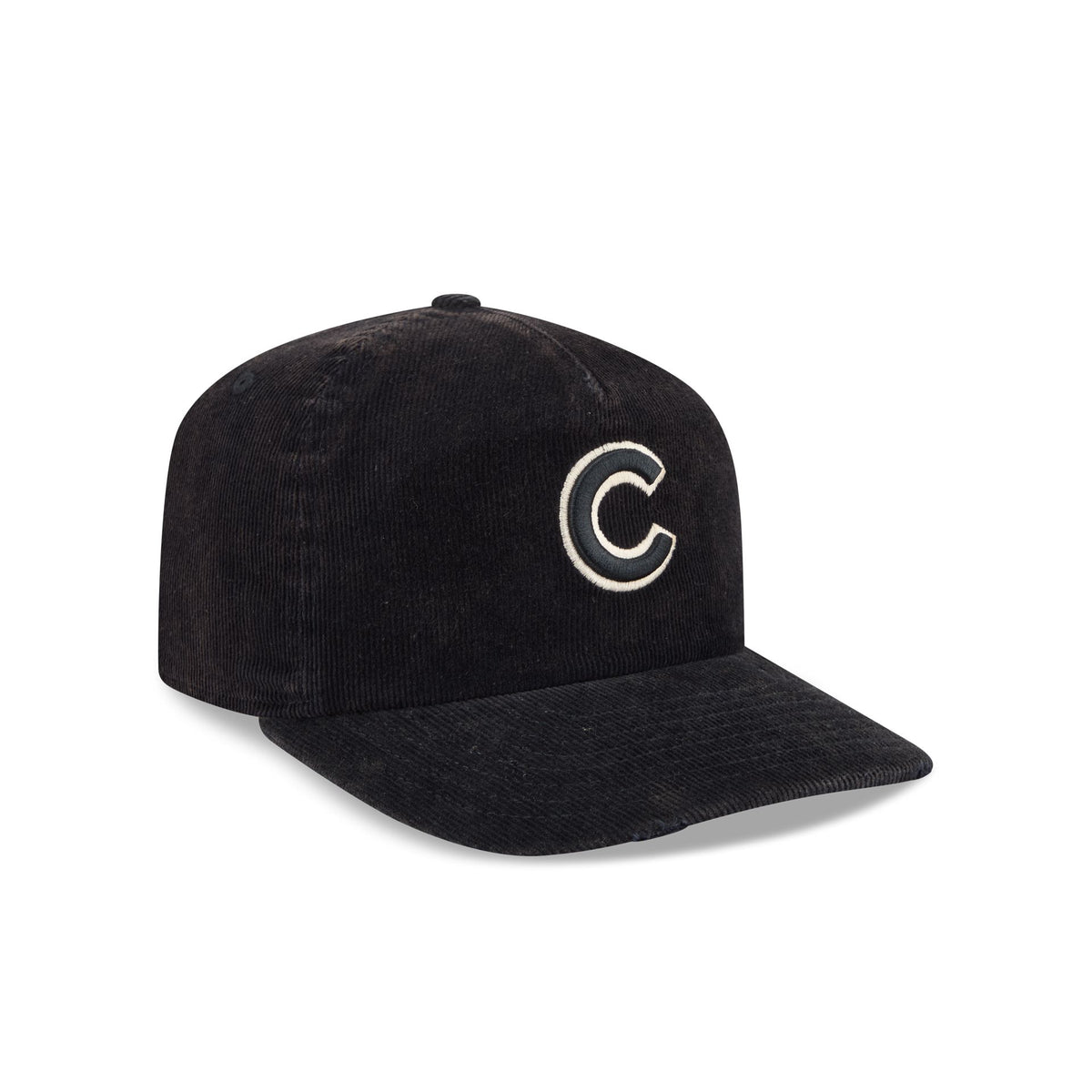 Chicago Cubs Washed Black Corduroy 19TWENTY Adjustable Hat