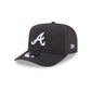 Atlanta Braves Quilted Black Nylon 9FIFTY A-Frame Snapback Hat