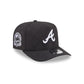 Atlanta Braves Quilted Black Nylon 9FIFTY A-Frame Snapback Hat
