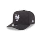 New York Mets Quilted Black Nylon 9FIFTY A-Frame Snapback Hat