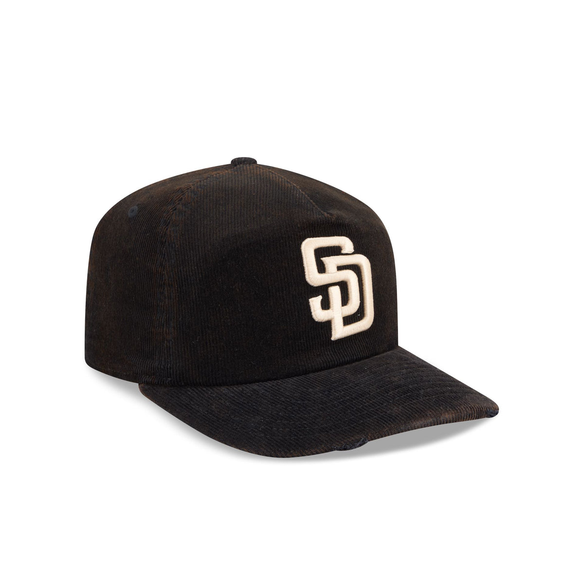 San Diego Padres Washed Black Corduroy 19TWENTY Adjustable Hat