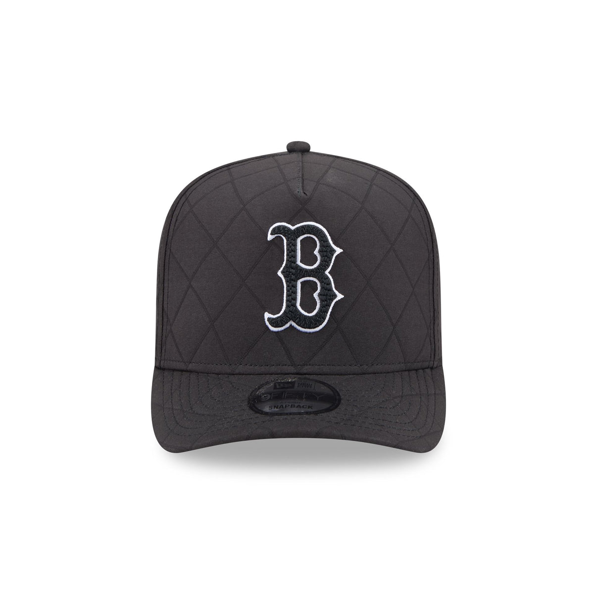 Boston Red Sox Quilted Black Nylon 9FIFTY A-Frame Snapback Hat