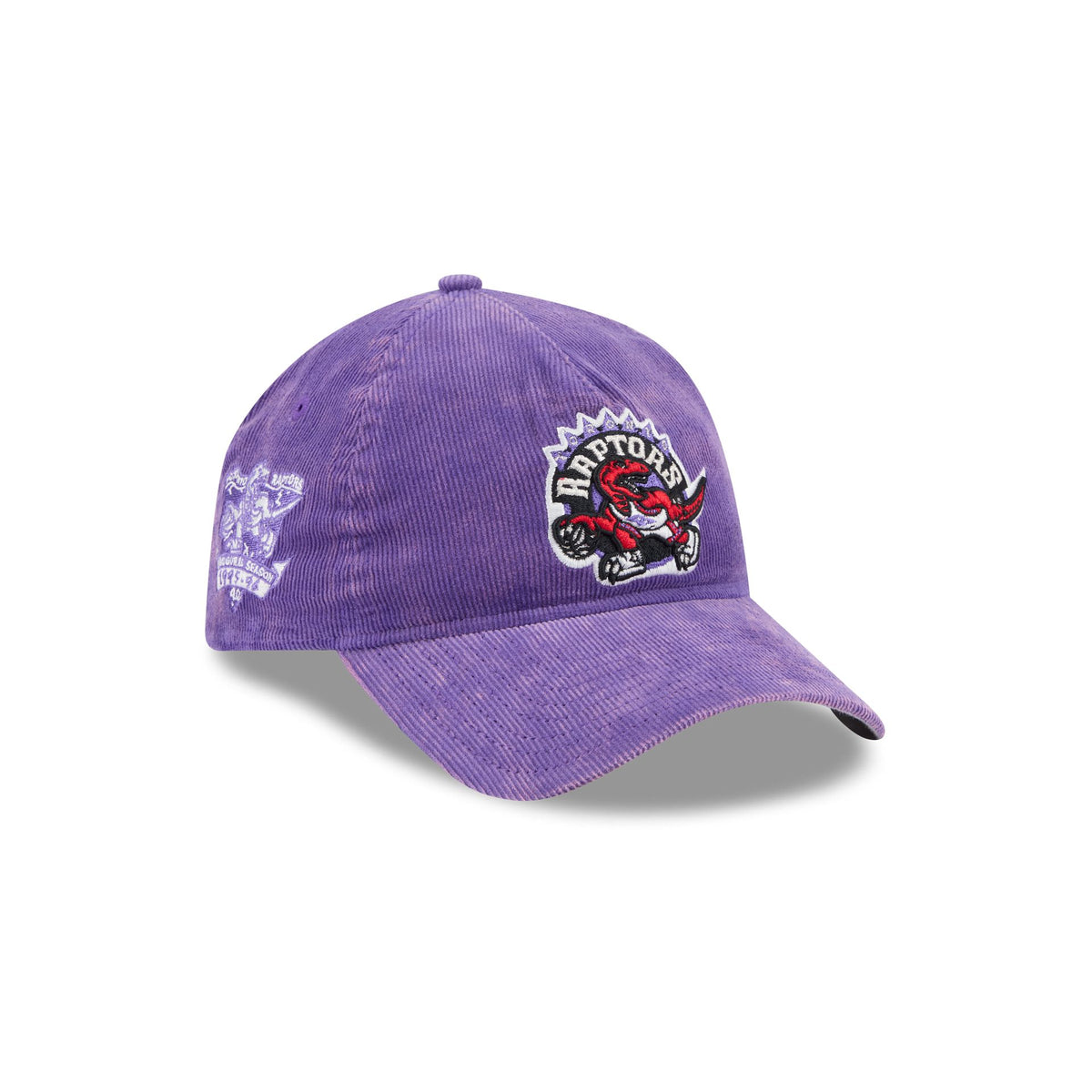 Toronto Raptors Washed Corduroy Sidepatch 9FORTY A-Frame Unstructured Snapback Hat