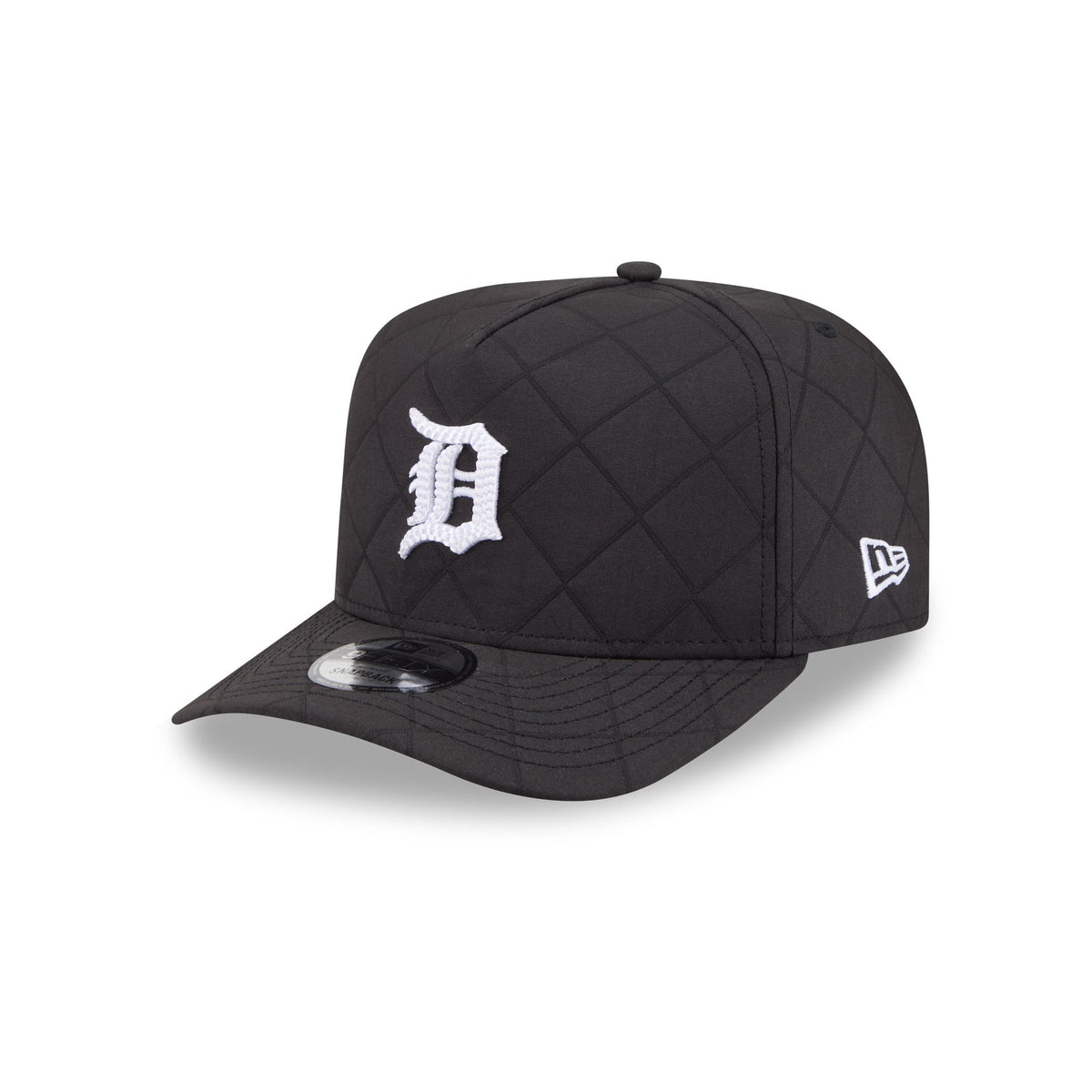 Detroit Tigers Quilted Black Nylon 9FIFTY A-Frame Snapback Hat