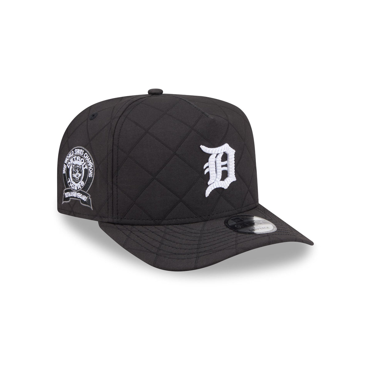 Detroit Tigers Quilted Black Nylon 9FIFTY A-Frame Snapback Hat