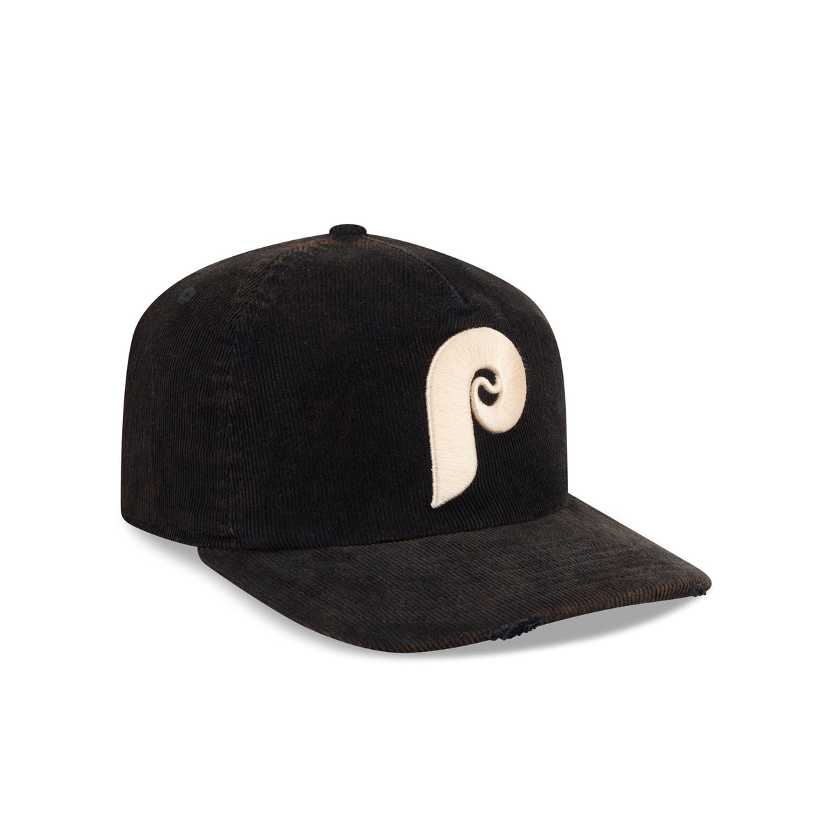 Philadelphia Phillies Washed Black Corduroy 19TWENTY Adjustable Hat