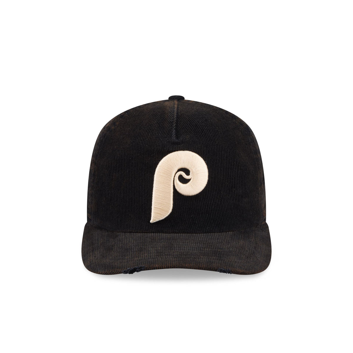 Philadelphia Phillies Washed Black Corduroy 19TWENTY Adjustable Hat