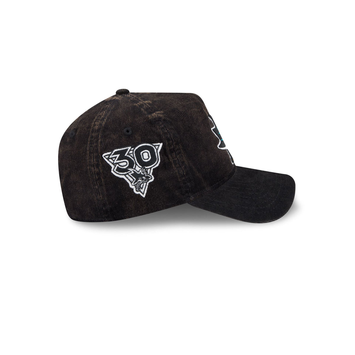 San Jose Sharks Washed Corduroy Sidepatch 9FORTY A-Frame Unstructured Snapback Hat