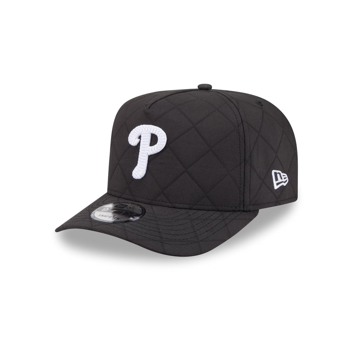 Philadelphia Phillies Quilted Black Nylon 9FIFTY A-Frame Snapback Hat