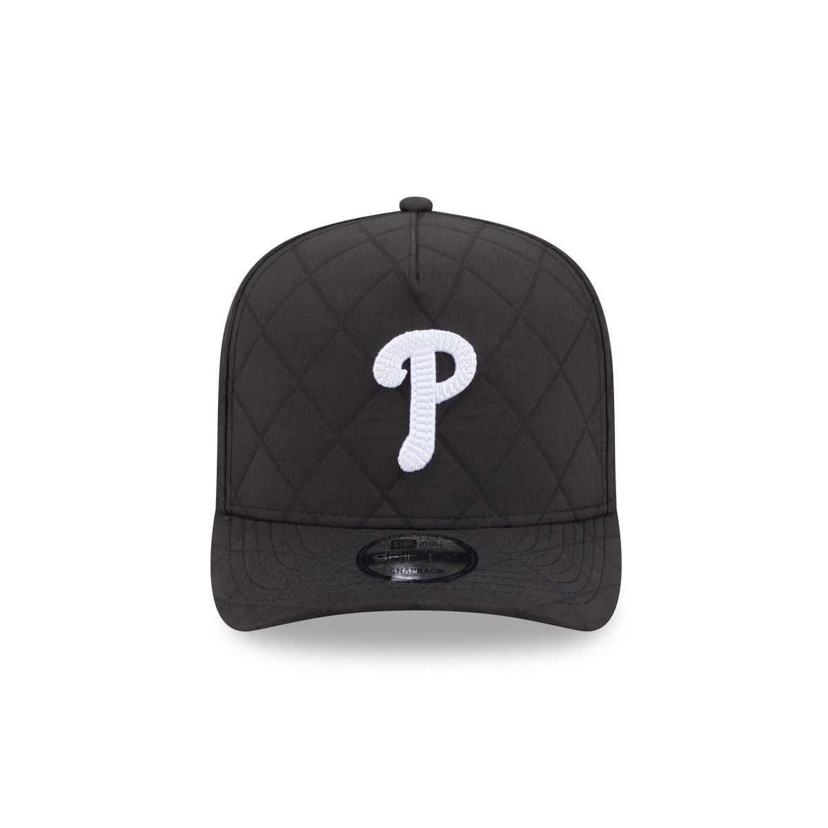Philadelphia Phillies Quilted Black Nylon 9FIFTY A-Frame Snapback Hat