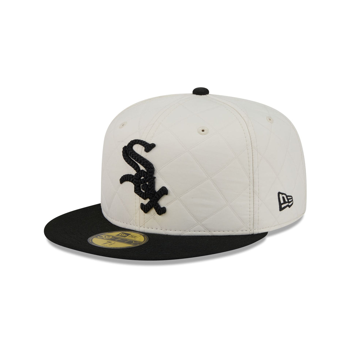Chicago White Sox Quilted White Nylon 59FIFTY Fitted Hat