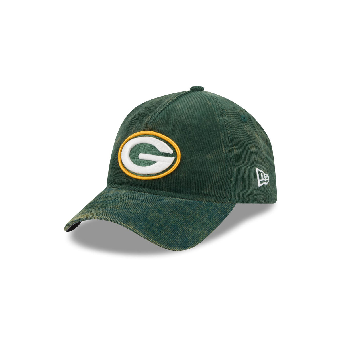 Green Bay Packers Washed Corduroy Sidepatch 9FORTY A-Frame Unstructured Snapback Hat