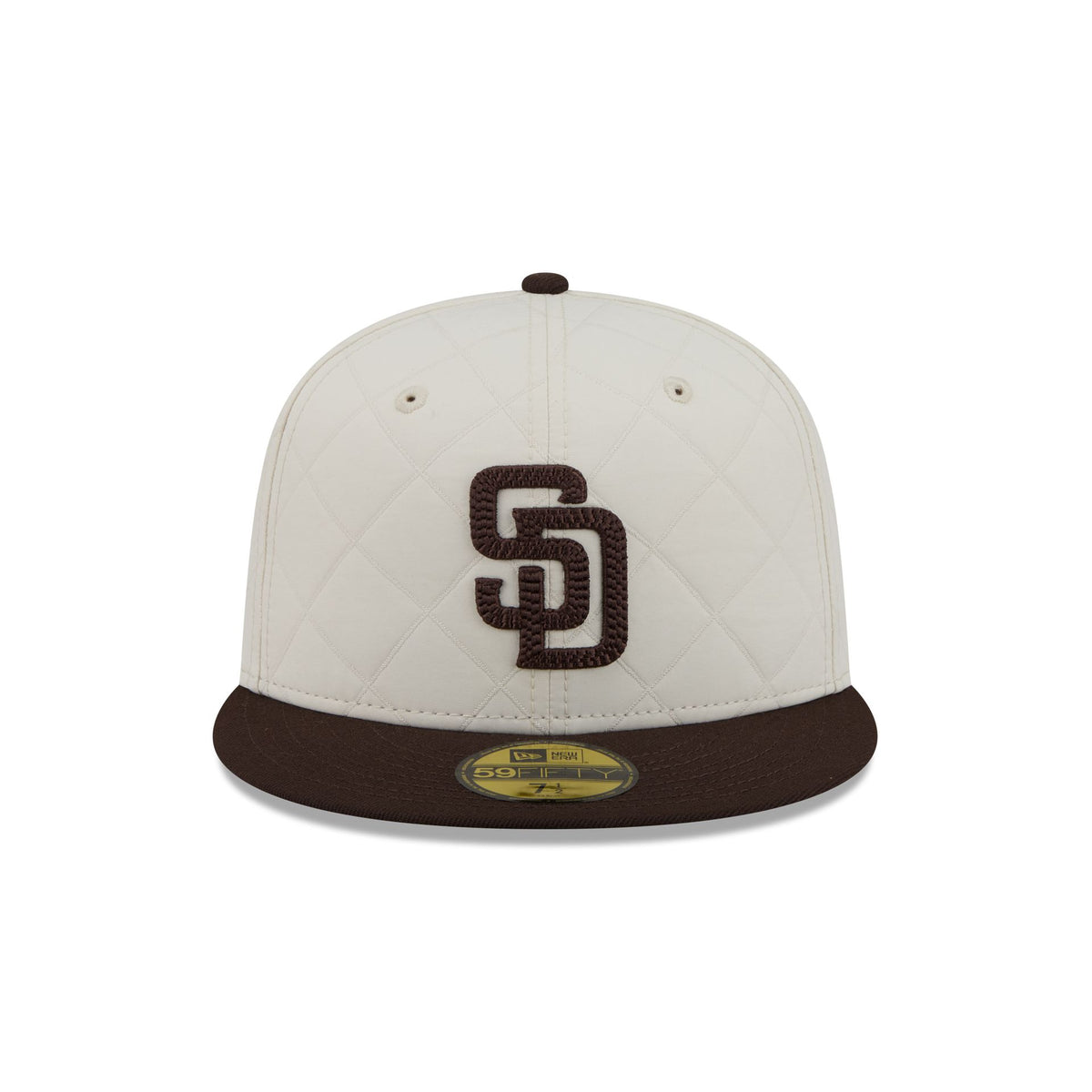 San Diego Padres Quilted White Nylon 59FIFTY Fitted Hat