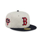 Boston Red Sox Quilted White Nylon 59FIFTY Fitted Hat