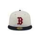 Boston Red Sox Quilted White Nylon 59FIFTY Fitted Hat