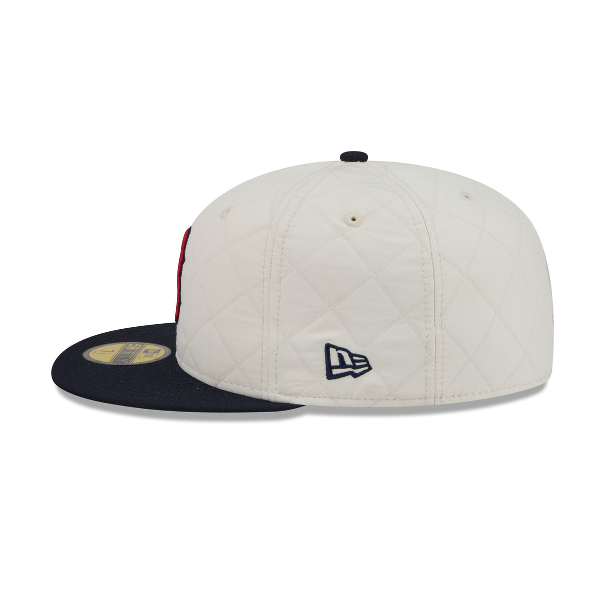 Boston Red Sox Quilted White Nylon 59FIFTY Fitted Hat