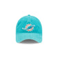 Miami Dolphins Washed Corduroy Sidepatch 9FORTY A-Frame Unstructured Snapback Hat
