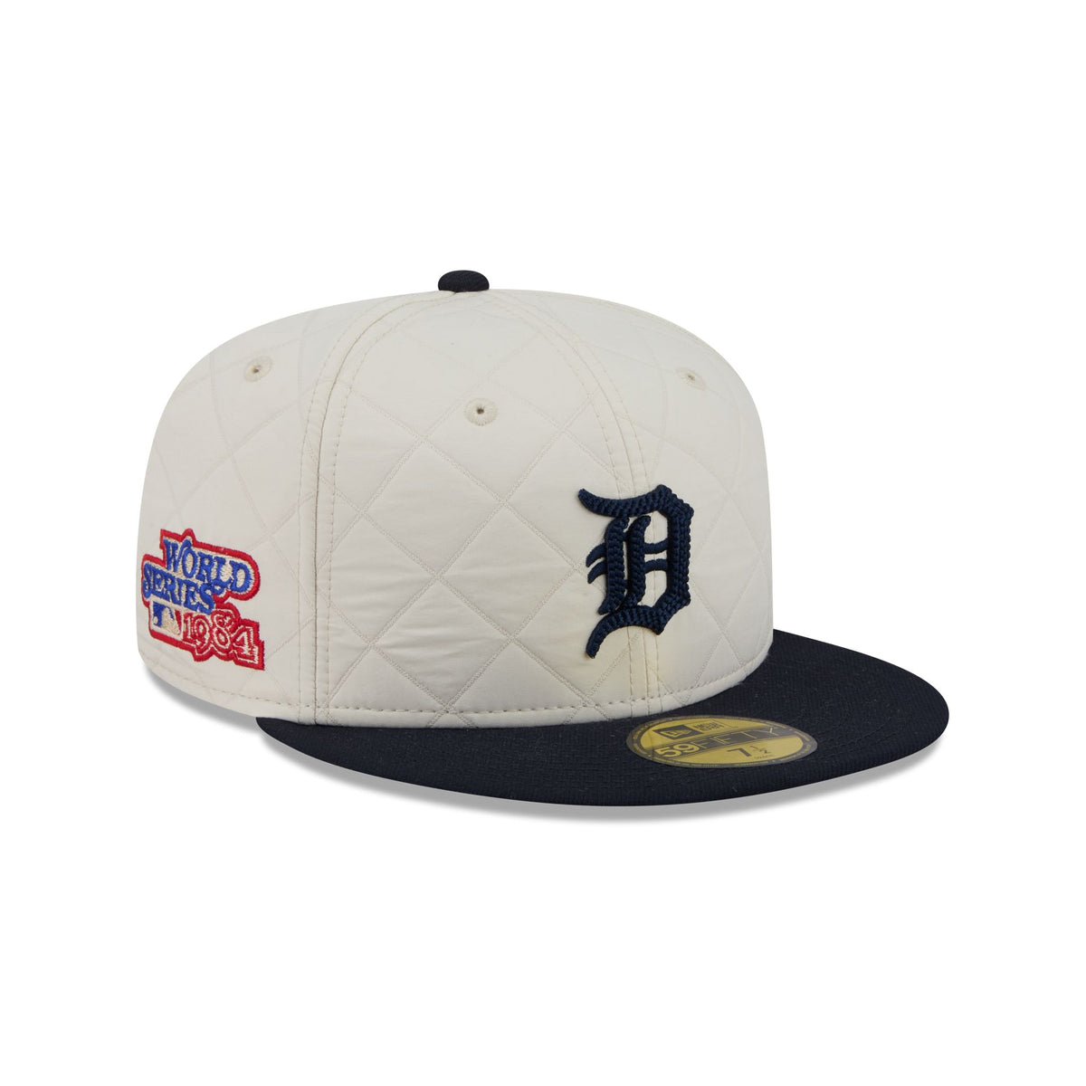Detroit Tigers Quilted White Nylon 59FIFTY Fitted Hat