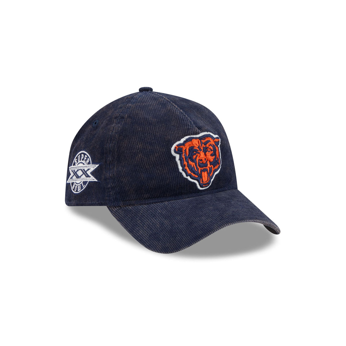 Chicago Bears Washed Corduroy Sidepatch 9FORTY A-Frame Unstructured Snapback Hat