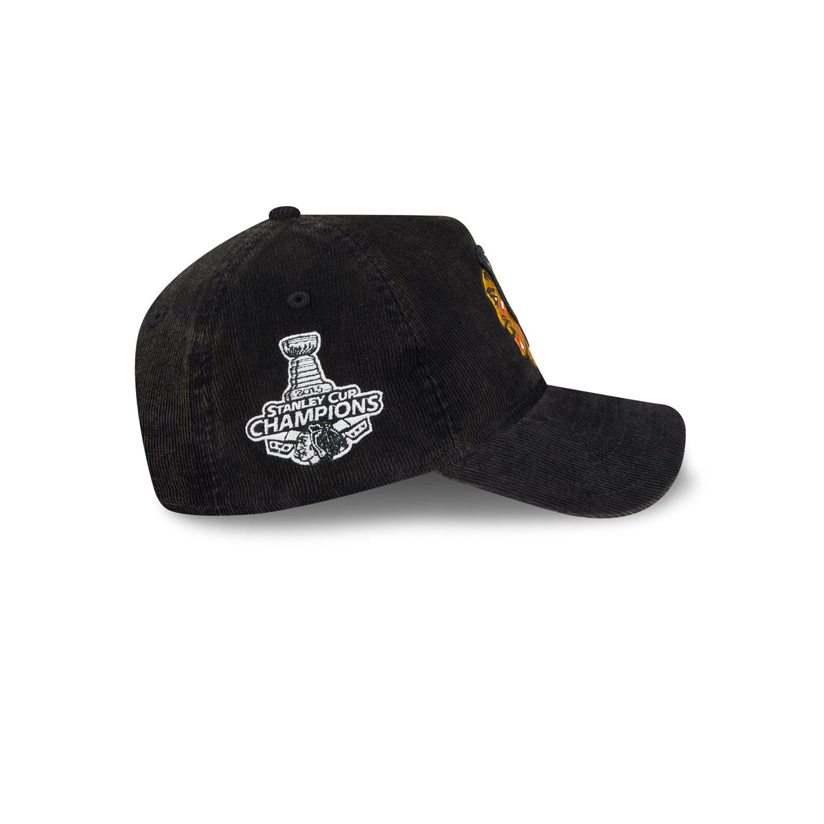 Chicago Blackhawks Washed Corduroy Sidepatch 9FORTY A-Frame Unstructured Snapback Hat