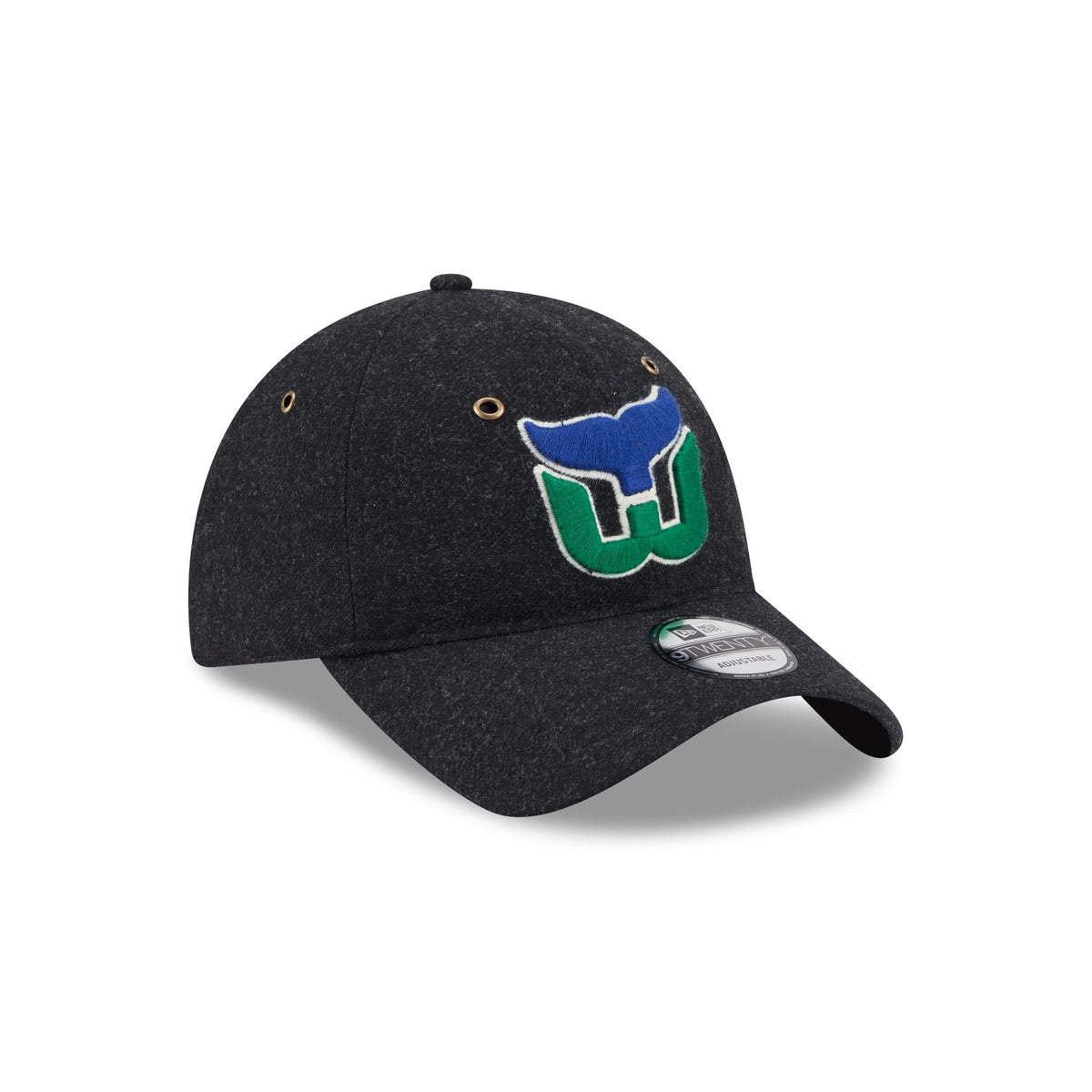 Hartford Whalers Black Wool 9TWENTY Adjustable Hat