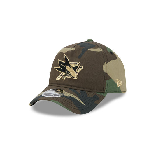 San Jose Sharks Camo 9FORTY A-Frame Unstructured Snapback Hat