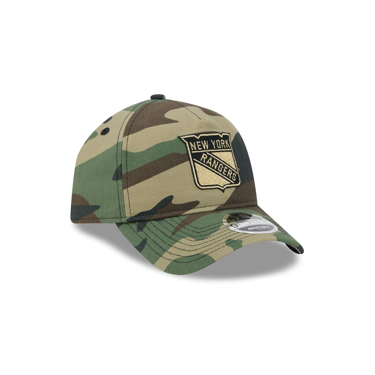 New York Rangers Camo 9FORTY A-Frame Unstructured Snapback Hat