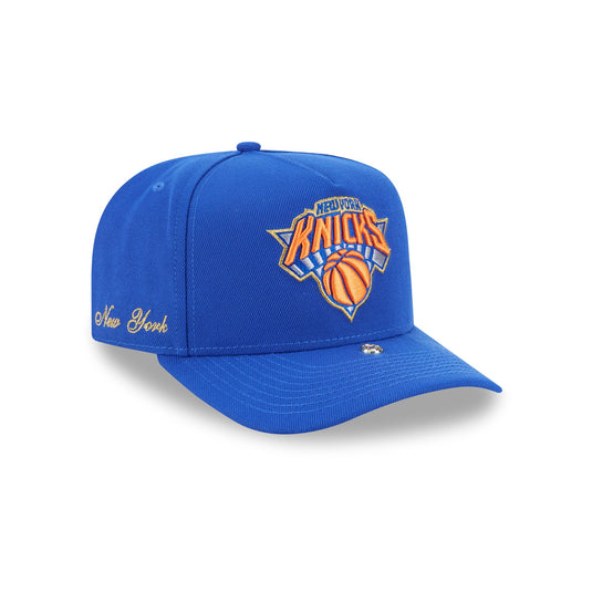 New York Knicks Gold Detail 9FIFTY A-Frame Snapback Hat