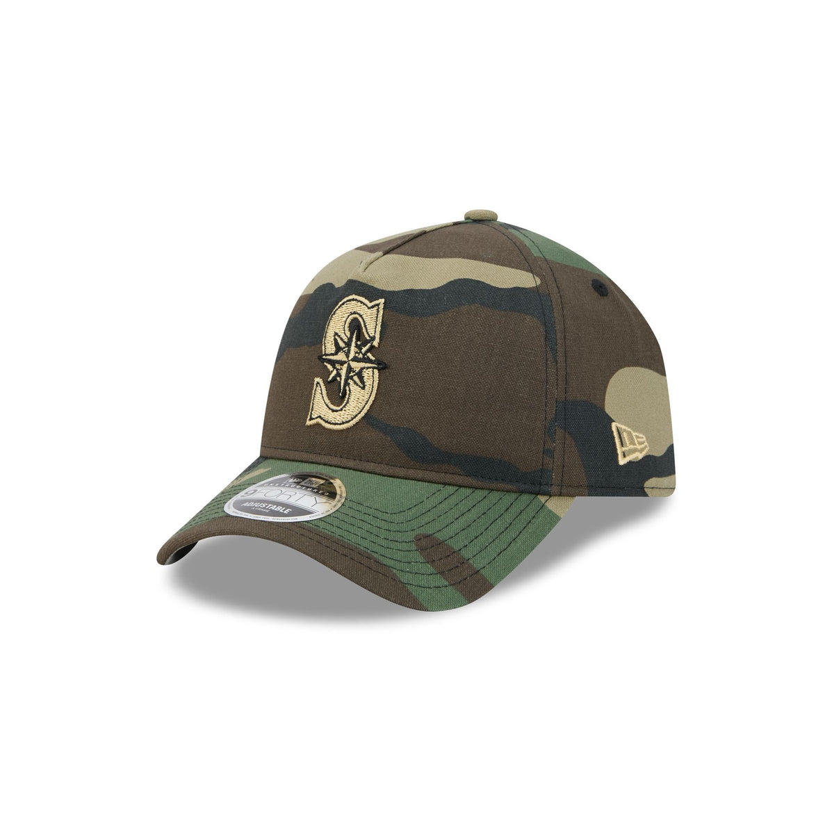 Seattle Mariners Camo 9FORTY A-Frame Unstructured Snapback Hat