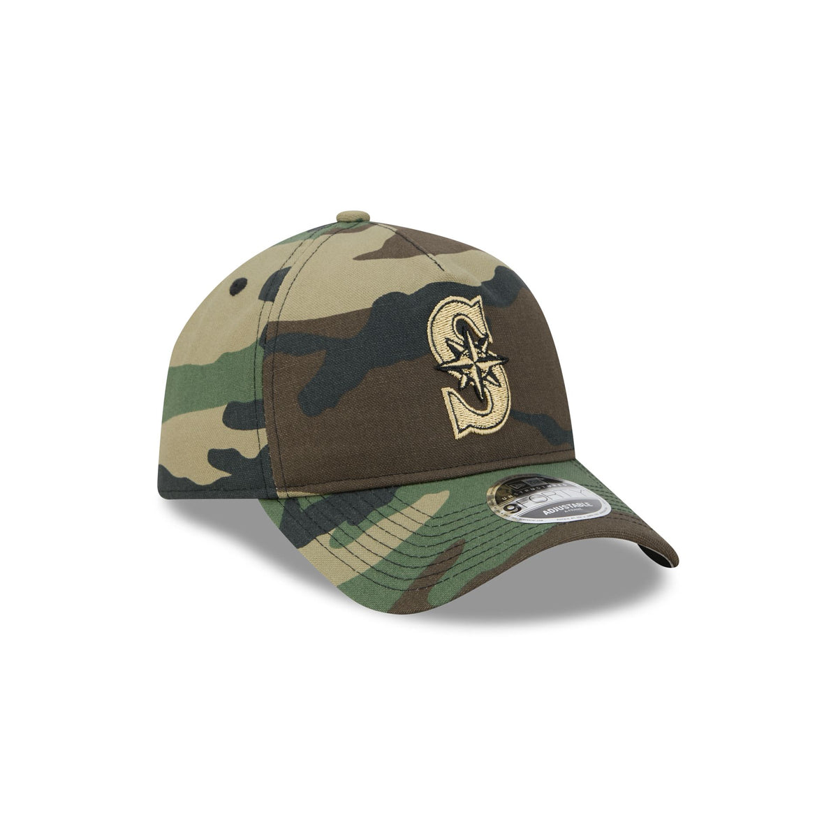 Seattle Mariners Camo 9FORTY A-Frame Unstructured Snapback Hat