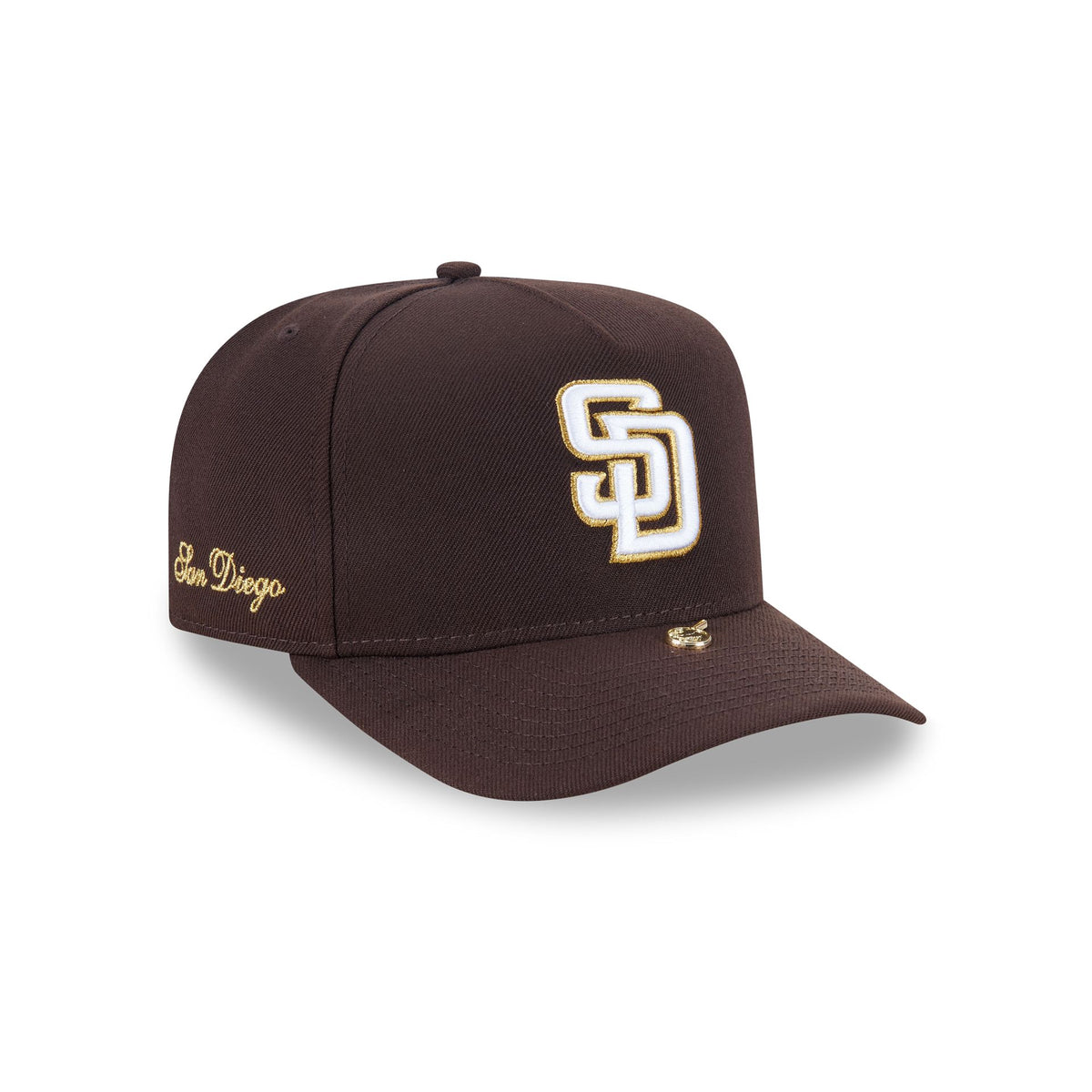 San Diego Padres Gold Detail 9FIFTY A-Frame Snapback Hat