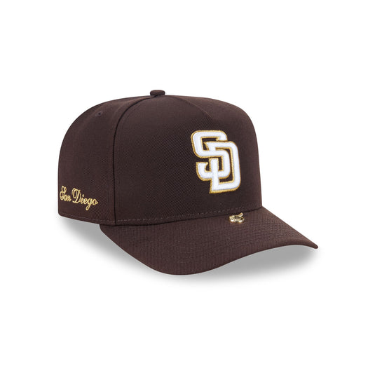 San Diego Padres Gold Detail 9FIFTY A-Frame Snapback Hat