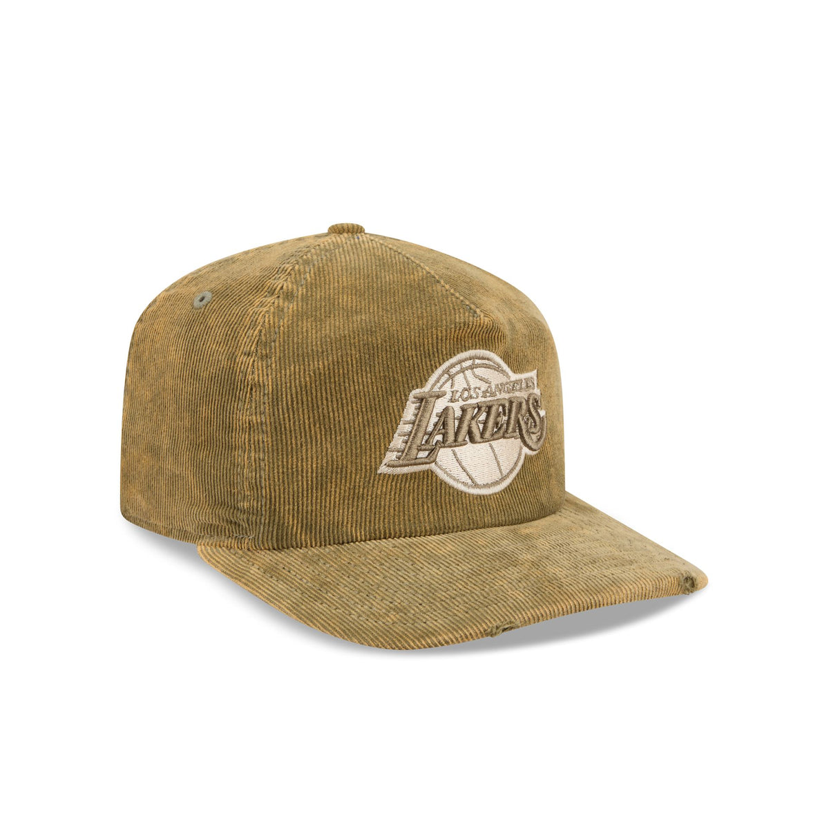 Los Angeles Lakers Washed New Olive Corduroy 19TWENTY Adjustable Hat