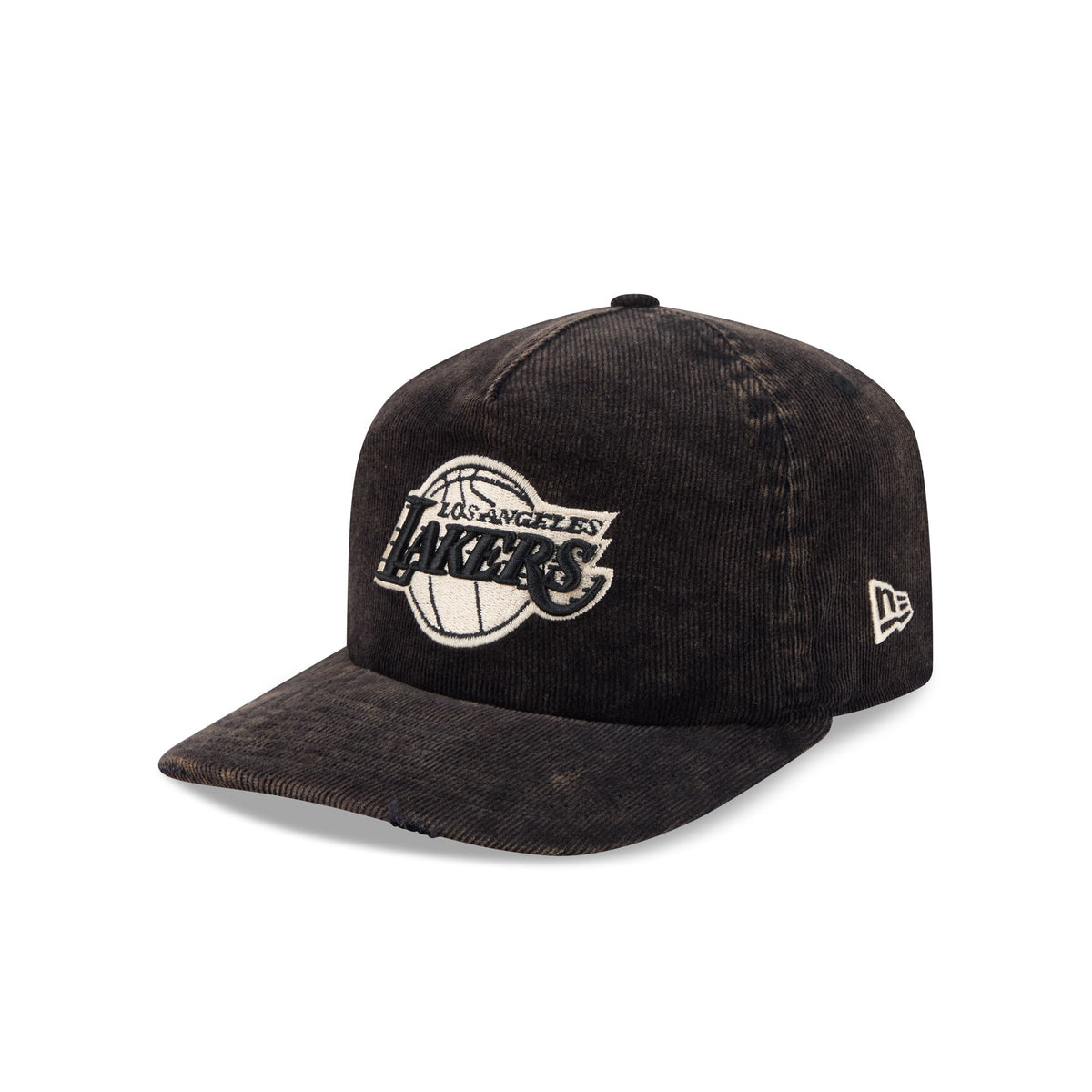 Los Angeles Lakers Washed Black Corduroy 19TWENTY Adjustable Hat
