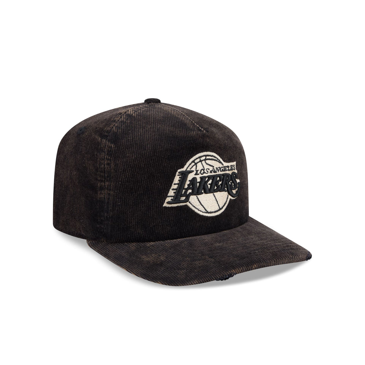 Los Angeles Lakers Washed Black Corduroy 19TWENTY Adjustable Hat