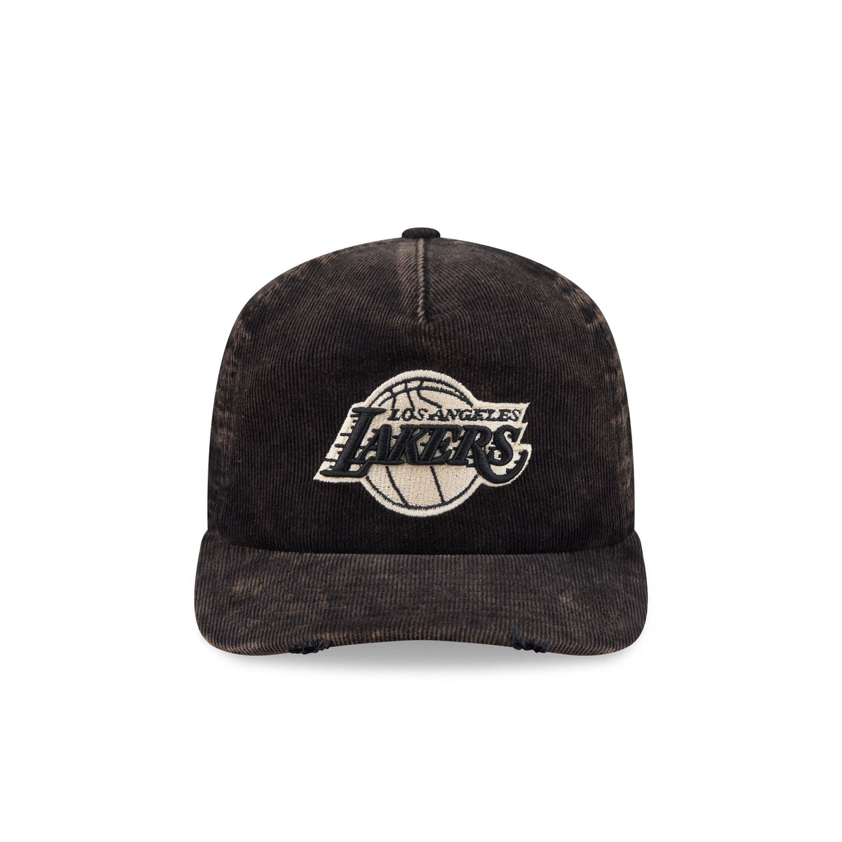 Los Angeles Lakers Washed Black Corduroy 19TWENTY Adjustable Hat