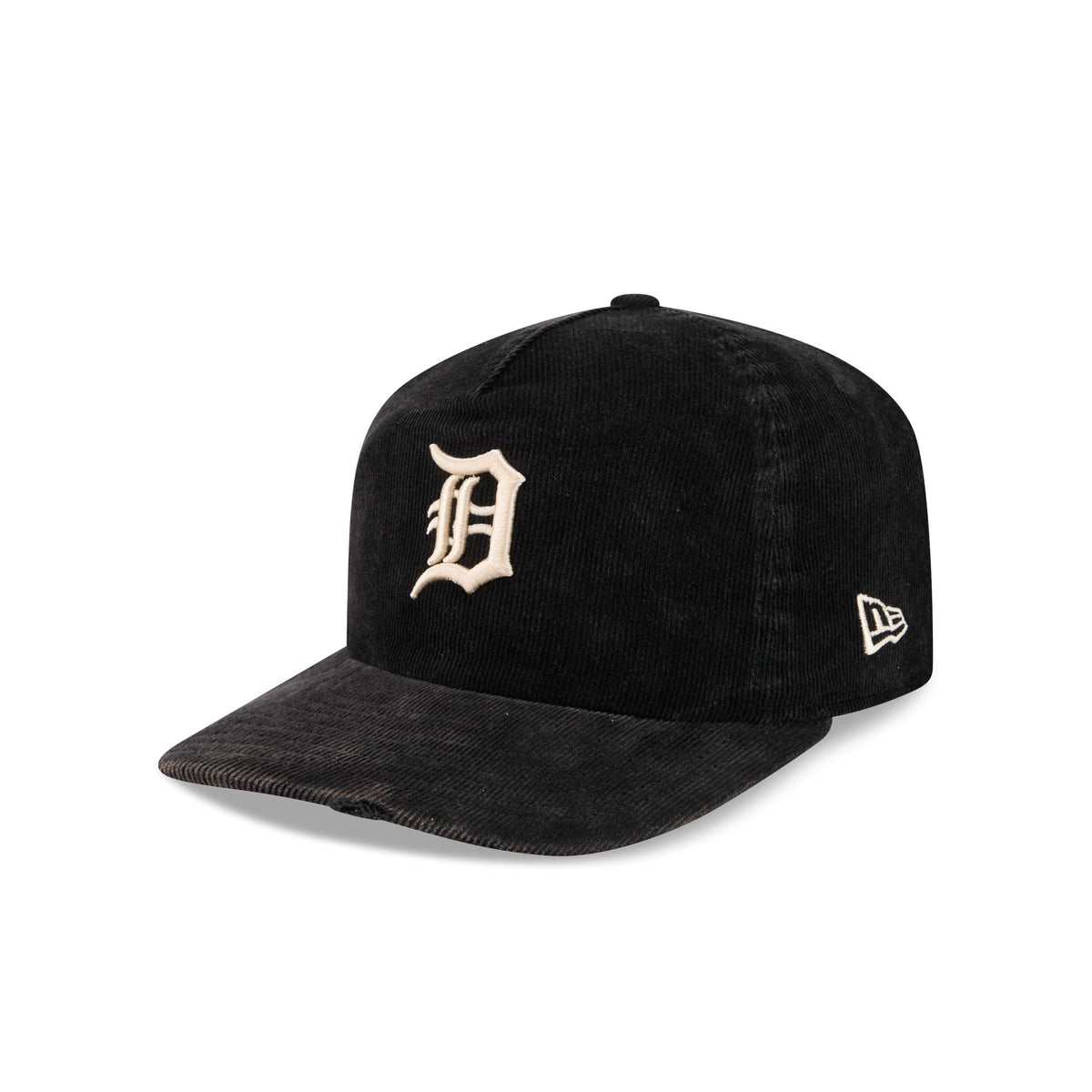 Detroit Tigers Washed Black Corduroy 19TWENTY Adjustable Hat