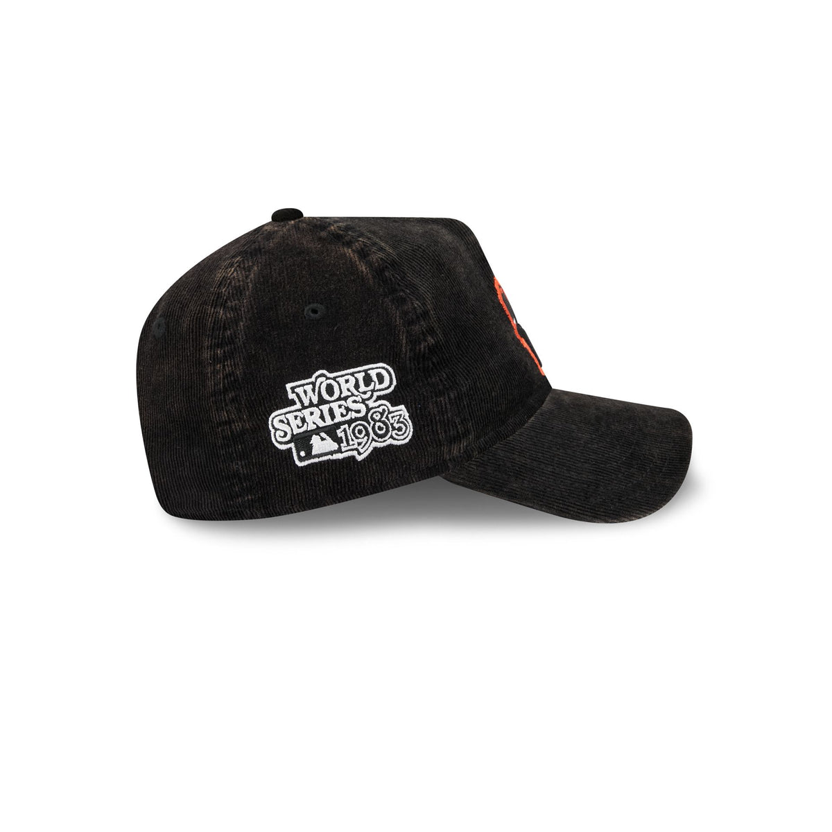 Baltimore Orioles Washed Corduroy Sidepatch 9FORTY A-Frame Unstructured Snapback Hat