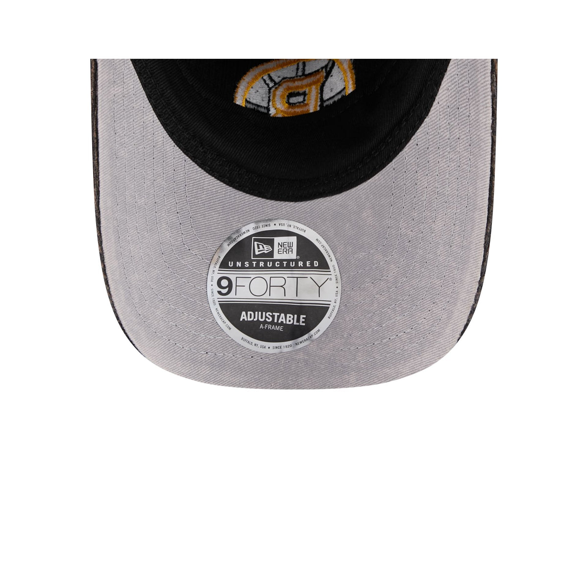 Boston Bruins Washed Corduroy Sidepatch 9FORTY A-Frame Unstructured Snapback Hat