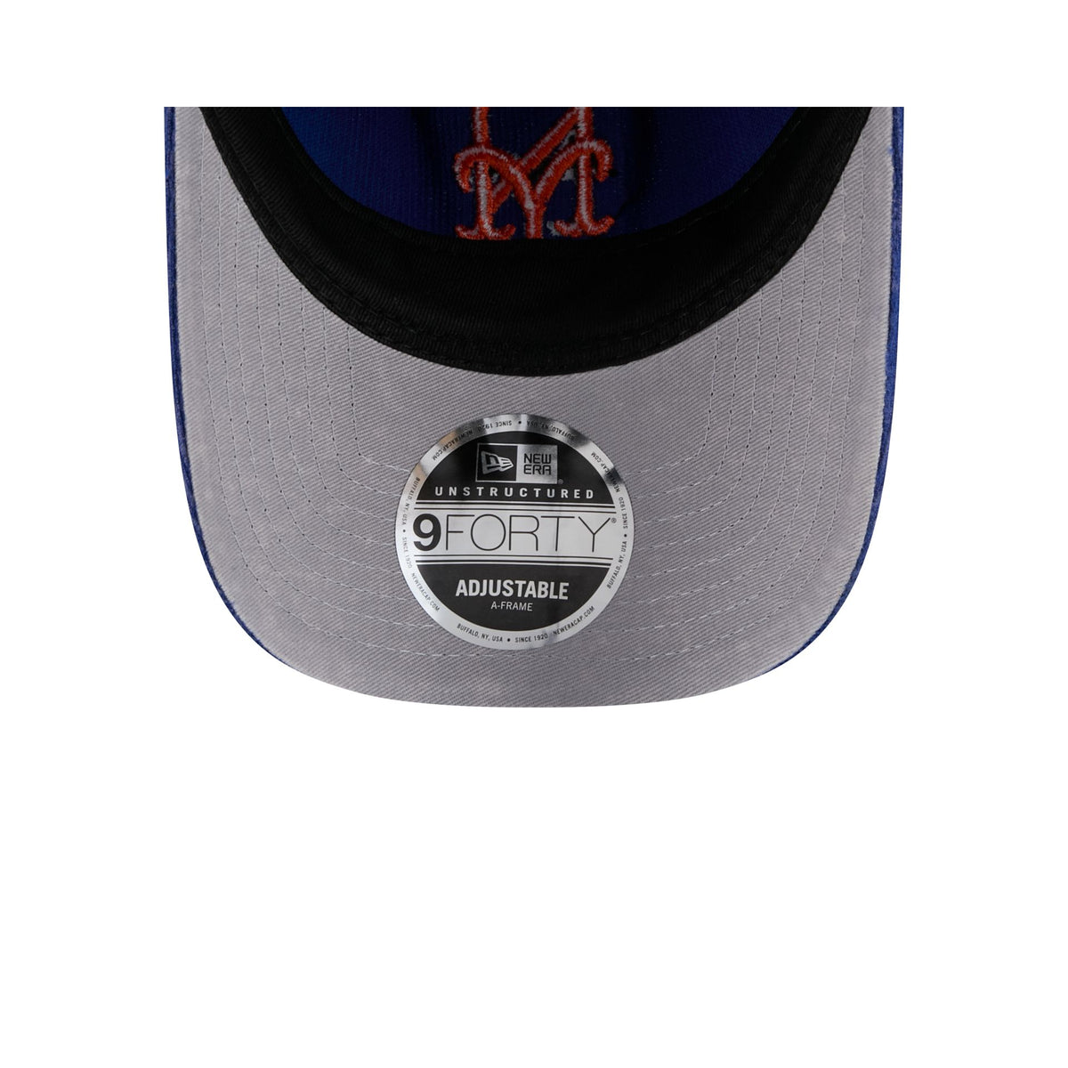 New York Mets Washed Corduroy Sidepatch 9FORTY A-Frame Unstructured Snapback Hat