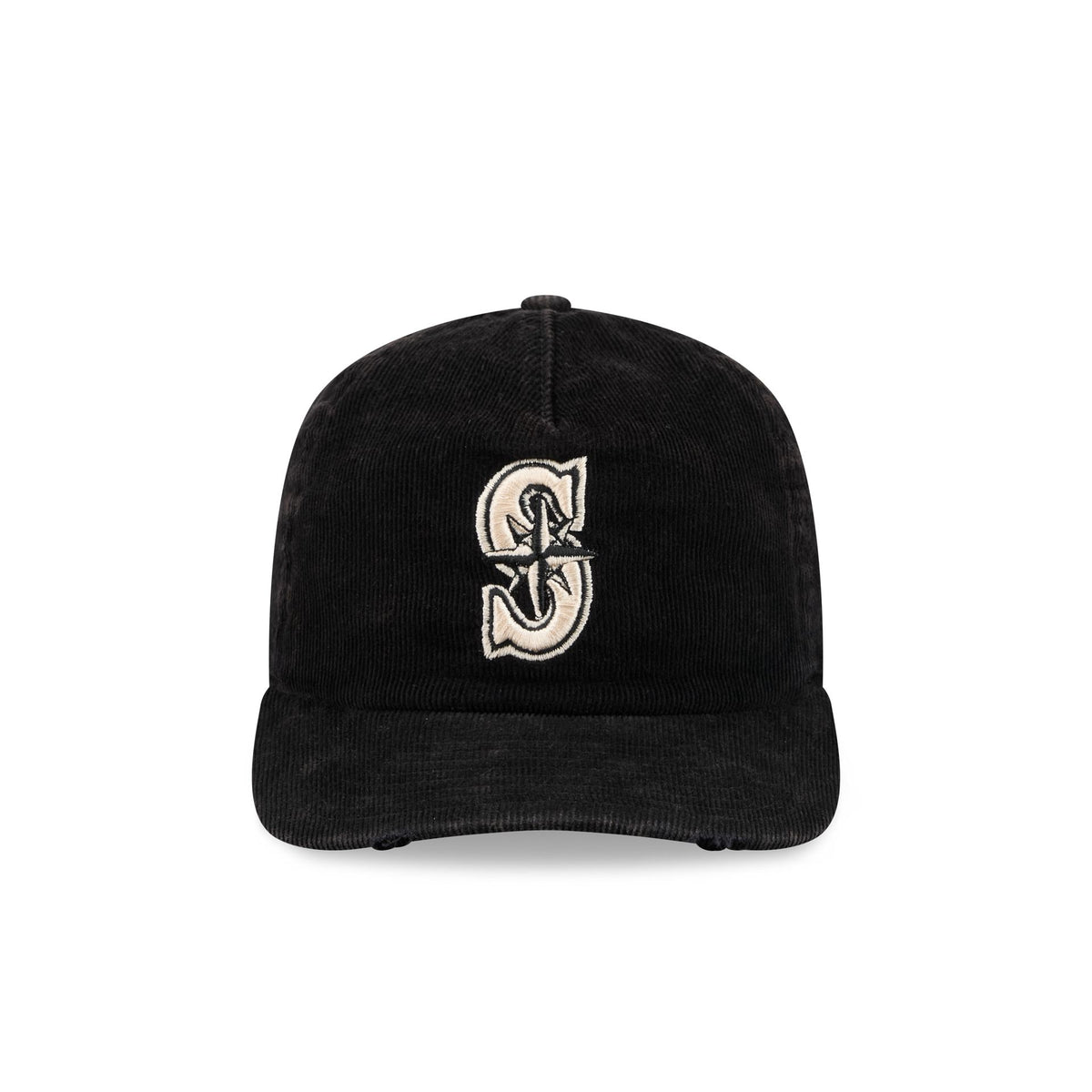 Seattle Mariners Washed Black Corduroy 19TWENTY Adjustable Hat