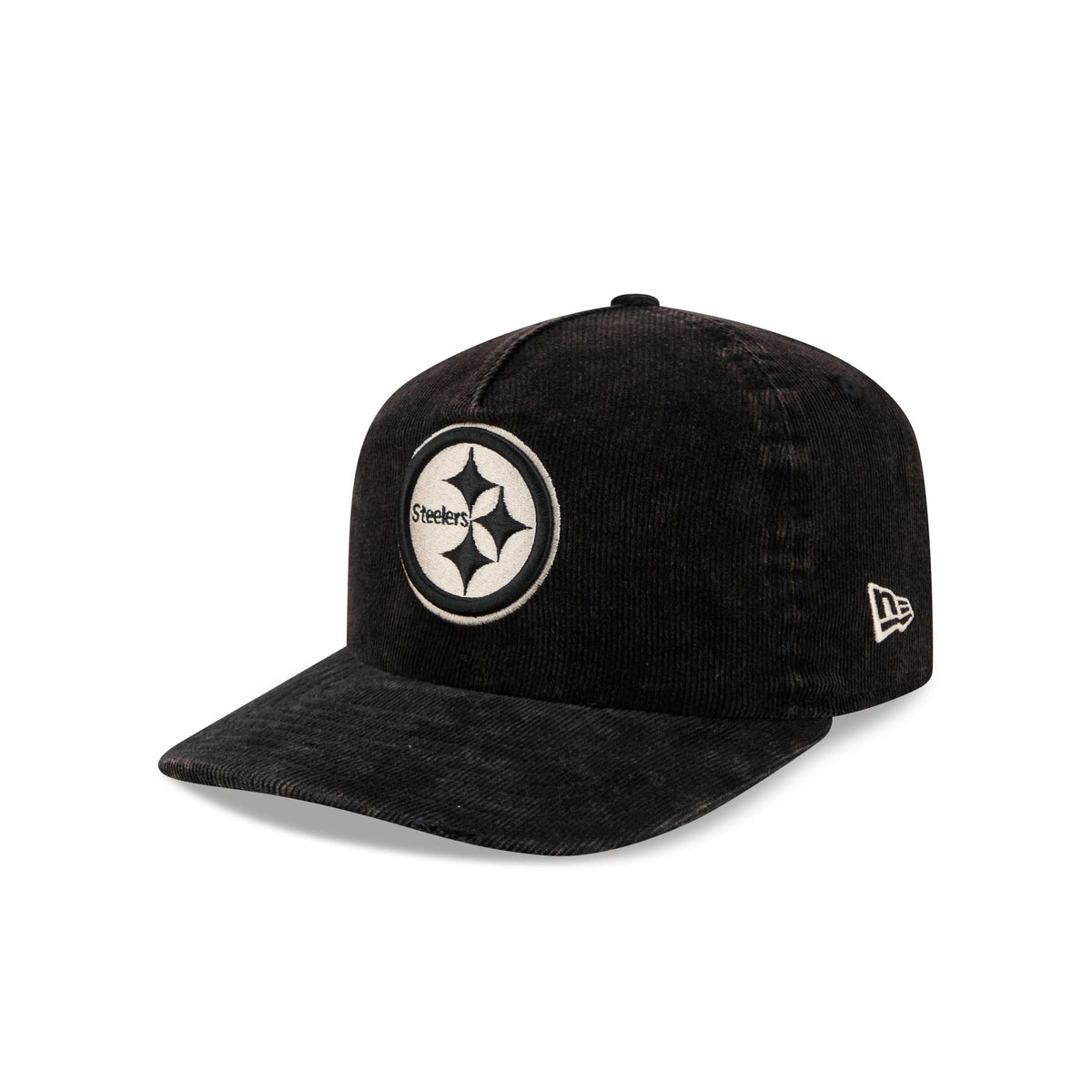 Pittsburgh Steelers Washed Black Corduroy 19TWENTY Adjustable Hat