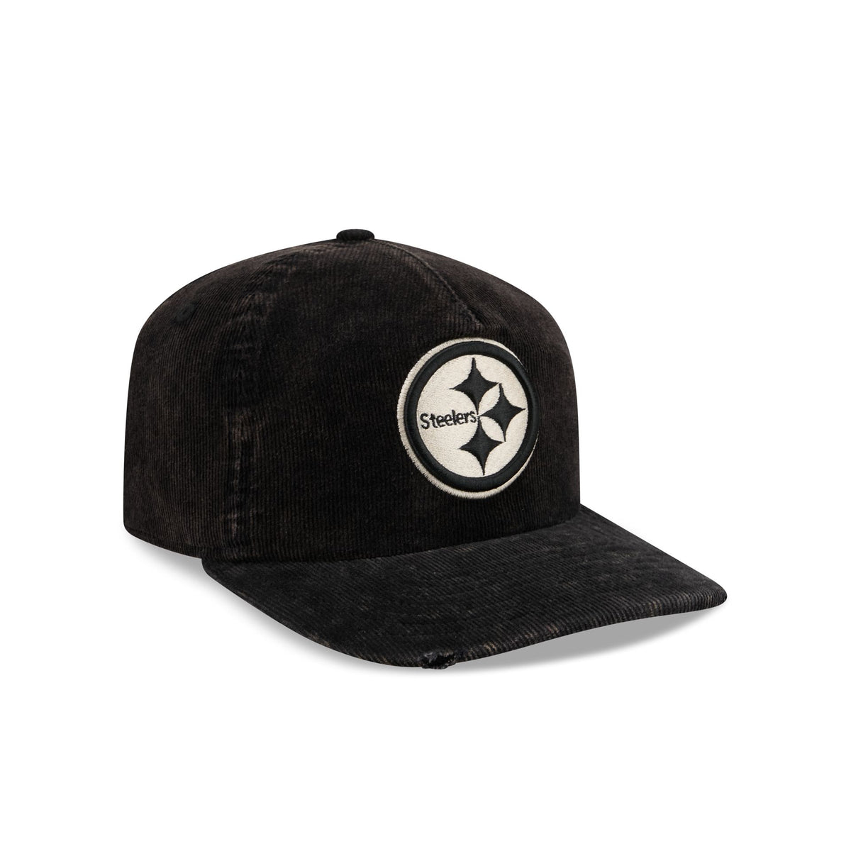 Pittsburgh Steelers Washed Black Corduroy 19TWENTY Adjustable Hat