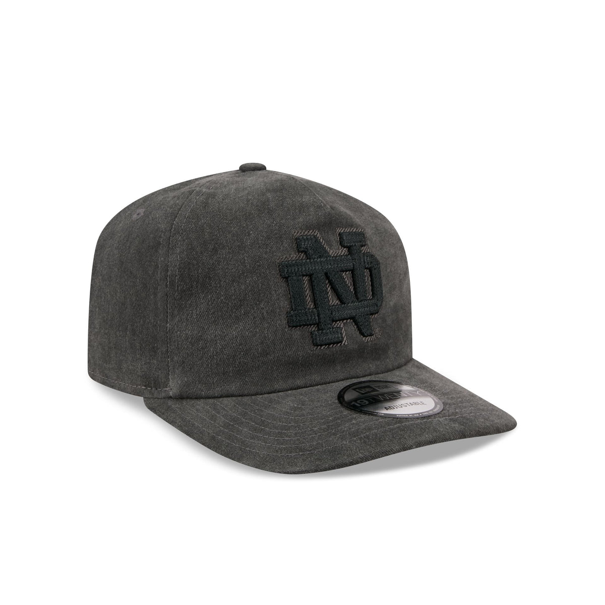 Notre Dame Fighting Irish Black Pigment Dye 19TWENTY Snapback Hat