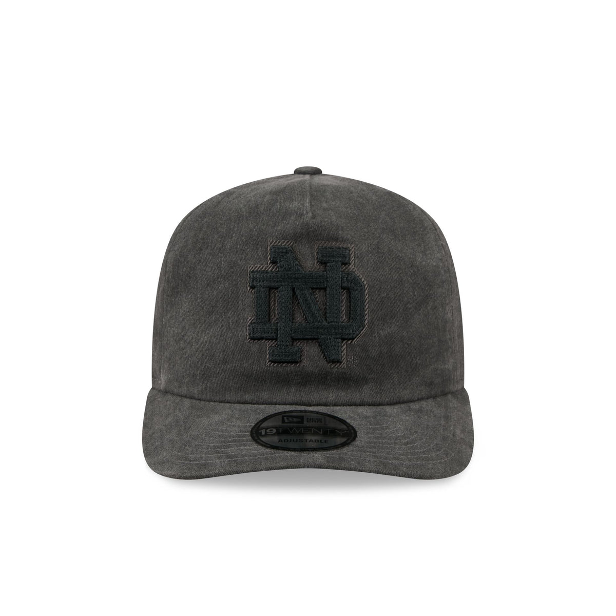 Notre Dame Fighting Irish Black Pigment Dye 19TWENTY Snapback Hat